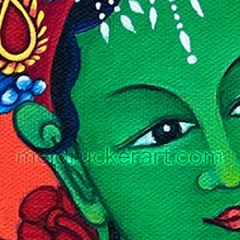 Load image into Gallery viewer, 2.6&quot;x3.8&quot; Art Sticker《Green Tara》