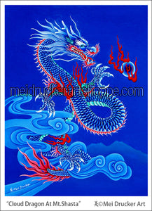 2.6"x3.6" Art Magnet《Cloud Dragon At Mt.Shasta》