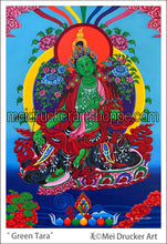 Load image into Gallery viewer, 2.6&quot;x3.8&quot; Art Sticker《Green Tara》