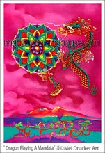 Load image into Gallery viewer, 2.6&quot;x3.8&quot; Art Magnet《Dragon Playing A Mandala》