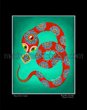 Load image into Gallery viewer, 16&quot;x20&quot; Art Matted Print《Beautiful Snake》Black Matted
