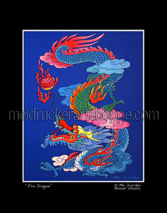 16"x20" Art Matted Print (15 More Dragon Styles )