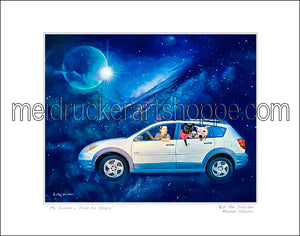 14"x11" Art Matted Print《My Dream_Drive to Space》