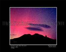Load image into Gallery viewer, 20&quot;x16&quot; Photography Matted Print《Northern lights over Mt.Shasta》