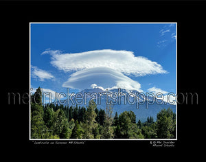 14"x11" Photography Matted Print《Lenticular on Summer Mt.Shasta》