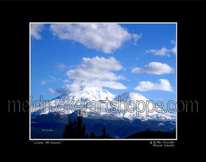 14"x11" Photography Matted Print《Winter Mt.Shasta》