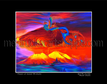 Load image into Gallery viewer, 20&quot;x16&quot; Art Matted Print《Phoenix At Sunset Mt.Shasta》