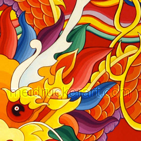 5"x7" Happy Chinese New Year Card《Chinese Dragon》