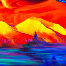 Load image into Gallery viewer, 5&quot;x7&quot; Friendship Forever Card《Phoenix At Sunset Mt.Shasta》