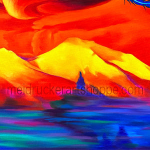 5"x7" Friendship Forever Card《Phoenix At Sunset Mt.Shasta》