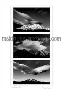 13"x19" Photography Paper Print《Mt.Shasta Cloud》