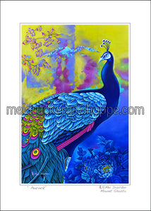 5"x7" Art Paper Print《Peacock》