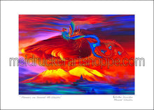 Load image into Gallery viewer, 7&quot;x5&quot; Art Paper Print《Phoenix on Sunset Mt.Shasta》