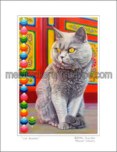 Load image into Gallery viewer, 8.5&quot;x11&quot; Art Paper Print《Cat Buddha》