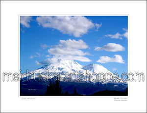 11"x8.5" Photography Paper Print《Winter Mt.Shasta》