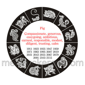 Chinese Zodiac Hanging《Pig》