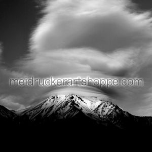 14"x11" Photography Matted Print《Mt.Shasta Cloud》