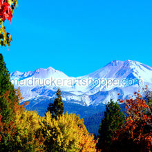Load image into Gallery viewer, 20&quot;x16&quot; Photography Matted Print《Autumn Mt.Shasta》