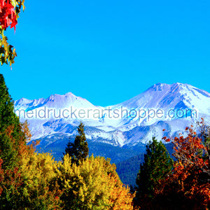 20"x16" Photography Matted Print《Autumn Mt.Shasta》