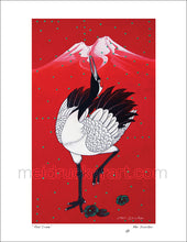 Load image into Gallery viewer, 8.5&quot;x11&quot; Art Print《Red Crane》