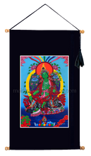 Load image into Gallery viewer, 16.5&quot;x28.5&quot; Art Printed Wall Hanging《Green Tara》