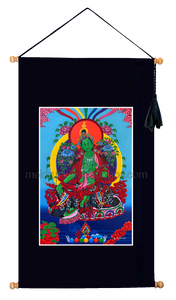 16.5"x28.5" Art Printed Wall Hanging《Green Tara》