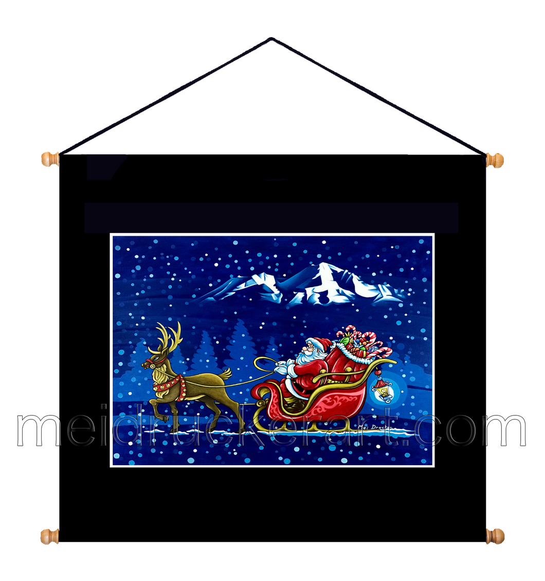 20''x21'' Art Printed Wall Hanging《Merry Christmas》