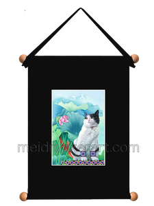 8''x11'' Art Printed Wall Hanging《Lucky Cat》