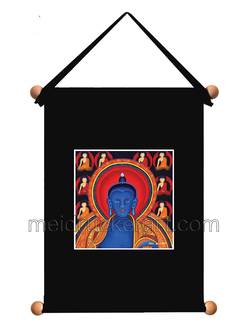 8''x11'' Art Printed Wall Hanging《Medicine Buddha》