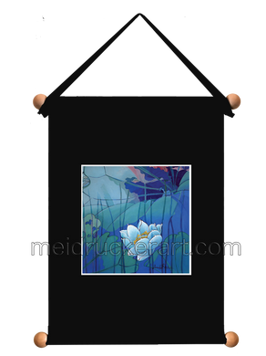 8''x11'' Art Printed Wall Hanging《Blue Lotus》