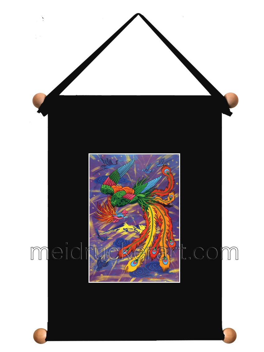 8''x11'' Art Printed Wall Hanging《Phoenix in Flight》