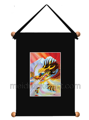 8''x11'' Art Printed Wall Hanging《Dragon over Mt.Shasta》