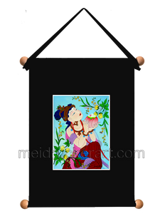 8''x11'' Art Printed Wall Hanging《Flower Buddha》