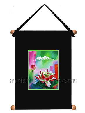 8''x11'' Art Printed Wall Hanging《Mt.Shasta Lotus》