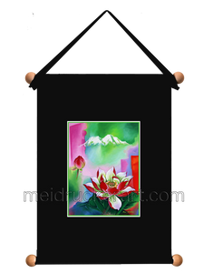 8''x11'' Art Printed Wall Hanging《Mt.Shasta Lotus》