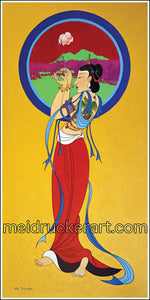2"x4" Art Sticker《Lotus Buddha》