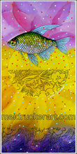 Load image into Gallery viewer, 2&quot;x4&quot; Art Sticker《Diamond Tetra》