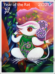 2.5"x3.7" Art Magnet《Rat》