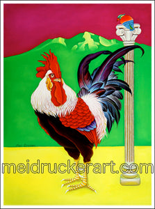 2.5"x3.7" Art Magnet《Rooster》