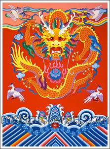 2.5"x3.7" Art Magnet《Chinese Dragon》