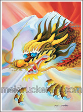 Load image into Gallery viewer, 2.5&quot;x3.7&quot; Art Magnet《Dragon over Mt.Shasta》