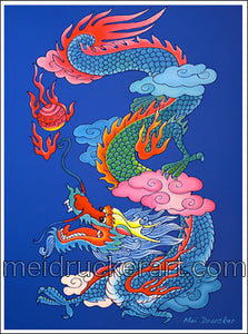 2.5"x3.7" Art Magnet《Fireball Dragon》