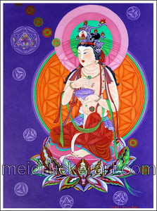 2.5"x3.7" Art Sticker《Guanyin Buddha》