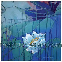 Load image into Gallery viewer, 2.7&quot;x2.7&quot; Art Sticker《Blue Lotus》