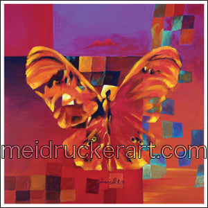 2.7"x2.7" Art Magnet《Butterfly》