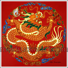 Load image into Gallery viewer, 2.7&quot;x2.7&quot; Art Magnet《Red Dragon》