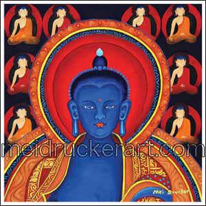 2.7"x2.7" Art Sticker《 Medicine Buddha》