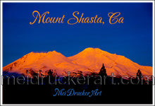 Load image into Gallery viewer, 3.7&quot;x2.5&quot; Art Sticker《Sunset Mt.Shasta》