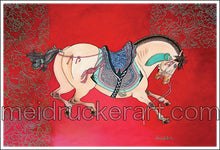 Load image into Gallery viewer, 3.7&quot;x2.5&quot; Art Sticker《Light Brown Horse》