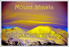 Load image into Gallery viewer, 3.7&quot;x2.5&quot; Art Sticker《Sunset Mt.Shasta》